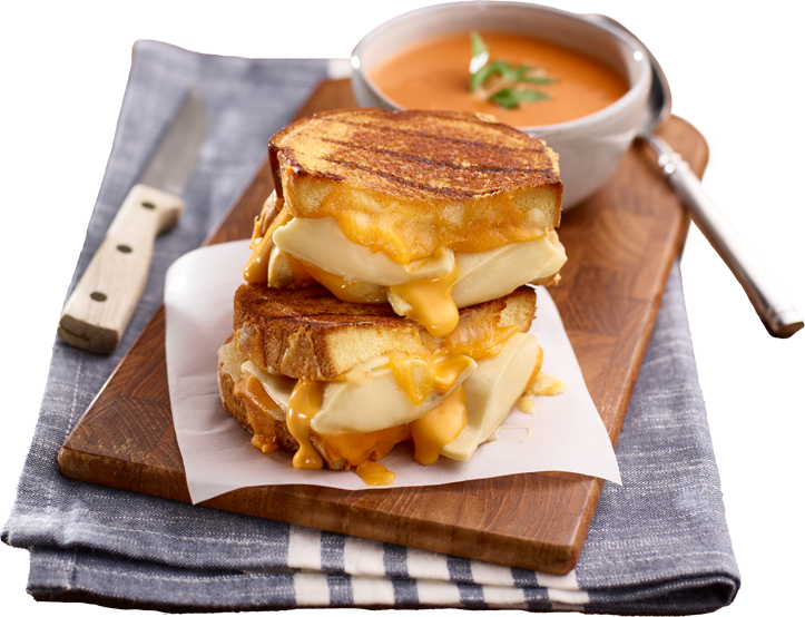 Grilled cheese with pierogies