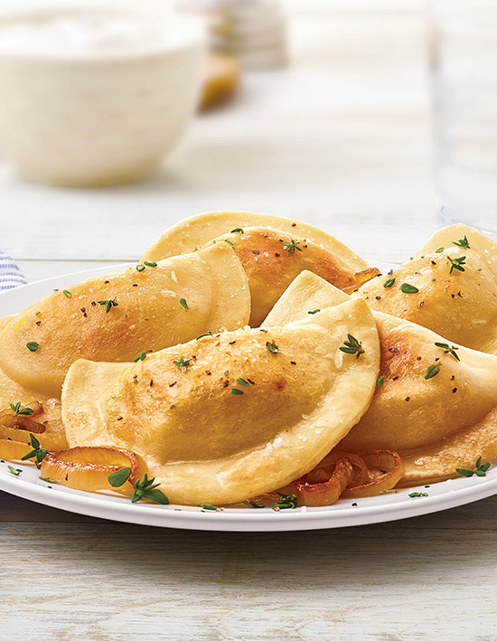 Classic Pierogies with Butter and Onions