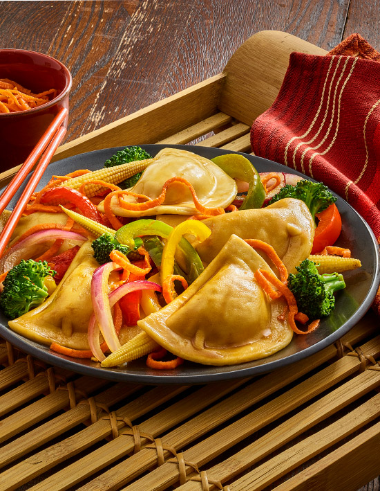 Asian Pierogy Stir Fry