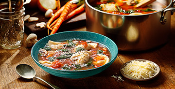 Tuscan Garden Pierogy Soup