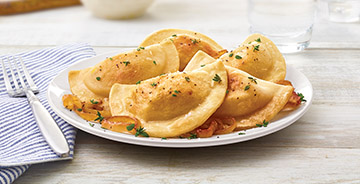 Classic Pierogies with Butter and Onions