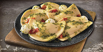 Caprese Pesto Pierogies