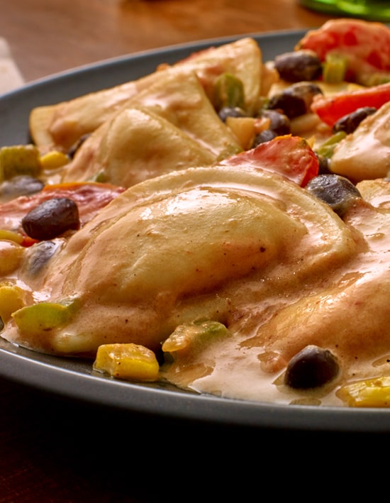 Creamy Vegan Southwest Pierogies