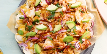 BBQ Chicken Pierogy Nachos